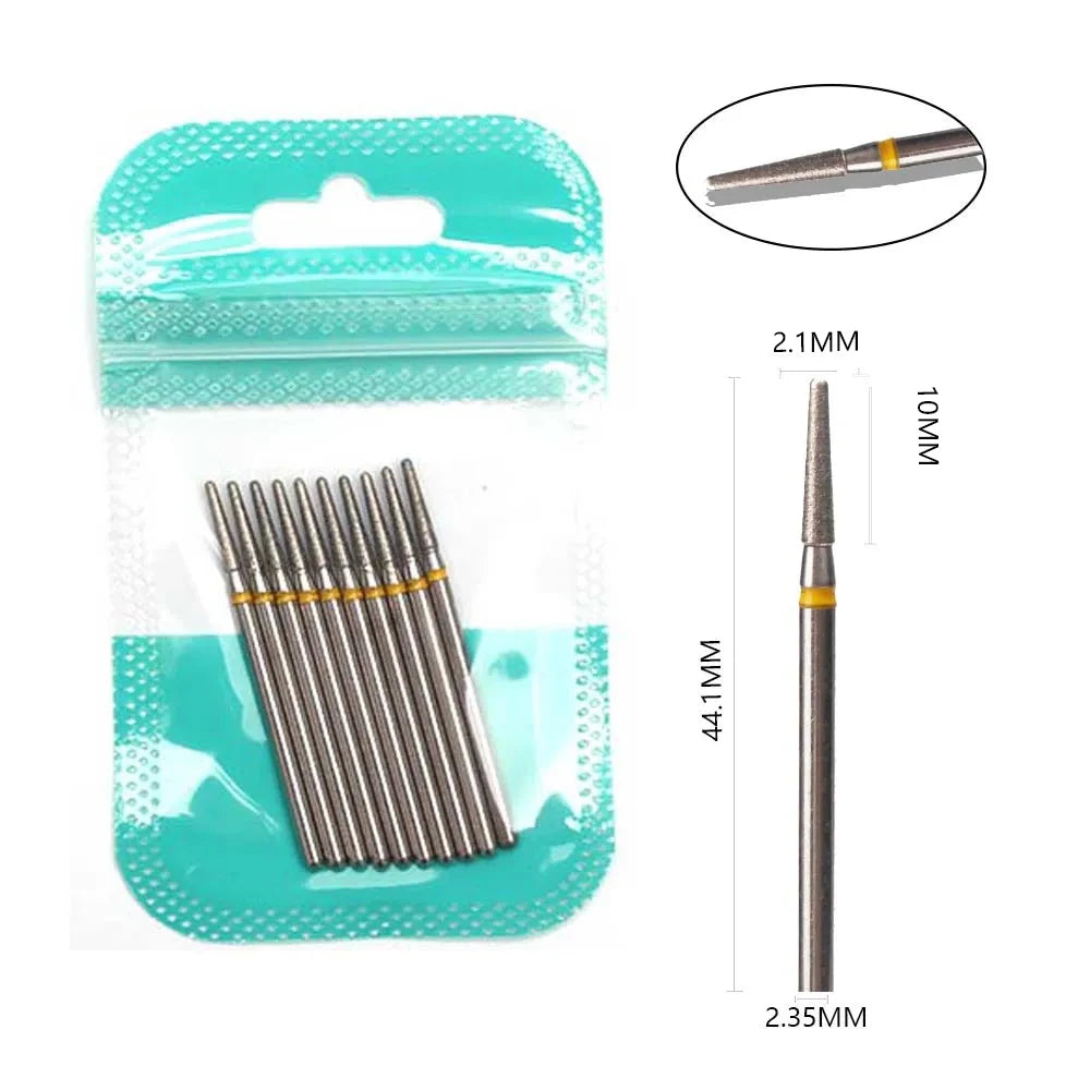 10 Piece Diamond Nail Drill Bit Set for Perfect Manicures - Smarsty