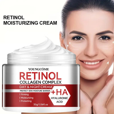 Retinol Collagen Facial Care Moisturizing Cream Deep Hydration  Suitable for dry Aging Face Cream Moisturizing Skin Repair - Smarsty