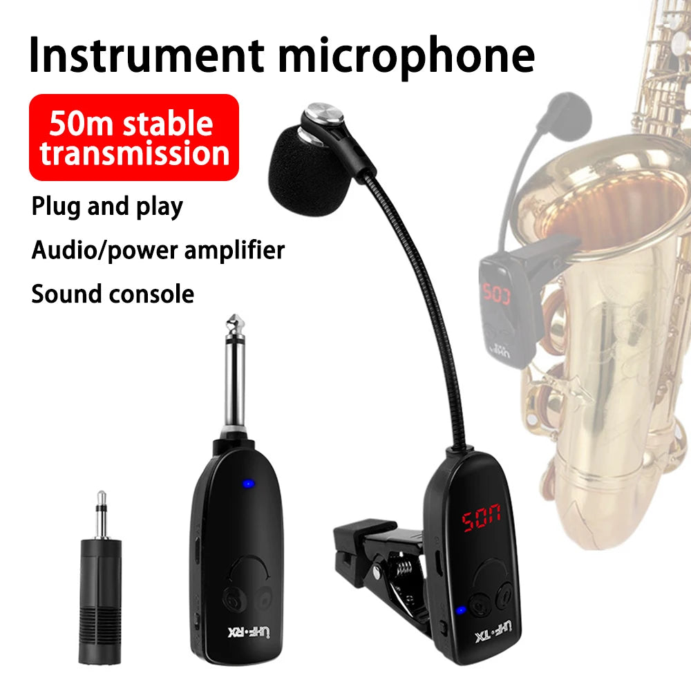 Wireless Microphone Receiver for Saxophone and Trumpet - Smarsty