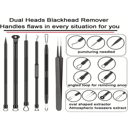 6 Piece Pimple Popper Tool Kit for Effective Acne Removal - Smarsty