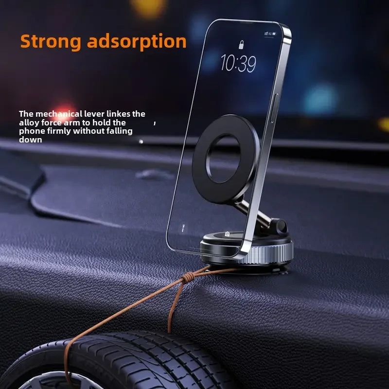 Foldable Magnetic Car Phone Holder With 360 Degree Rotation - Smarsty