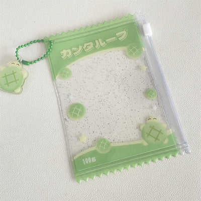 INS Transparent Candy Bag Badge Holder Korean Photocard Holder Display Bag Pendant Idol Photo Card Protective Cover Card Holder - Smarsty