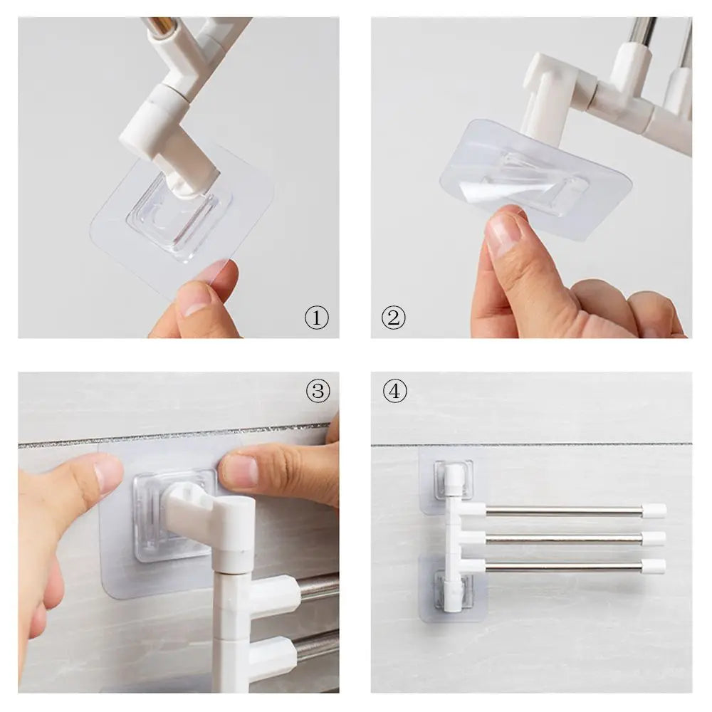 Rotatable Space Saving Aluminum Towel Rack Hanger - Smarsty