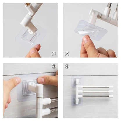 Rotatable Space Saving Aluminum Towel Rack Hanger - Smarsty