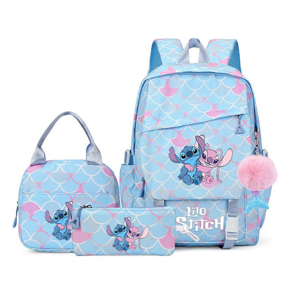 Lilo Stitch Kids Backpack Set 3 Piece Kawaii School Bags - Smarsty