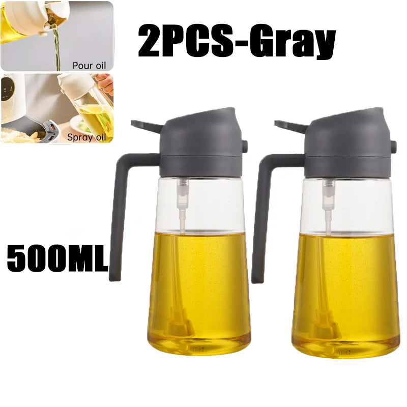 200/300/500ml Oil Spray Bottle BBQ Cooking Olive Oil Sprayer Plastic Baking Oil Spray Empty Bottle Vinegar Bottle Or  Oil brush - Smarsty