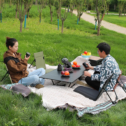 TARKA Camping Single Lazy Chair Park Backrest Relaxing Chairs Lightweight Folding Chairs Outdoor Foldable Beach Picnic Chairs
