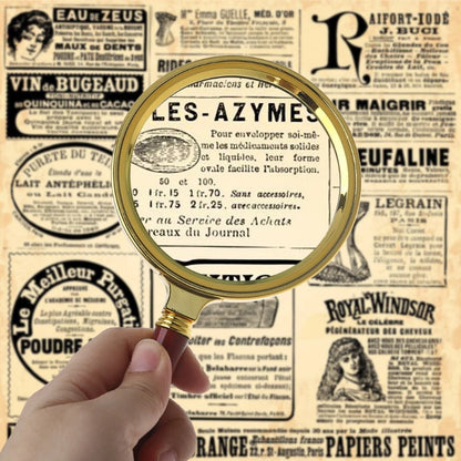 Portable 10X Magnifying Glass with Retro Handle - Smarsty
