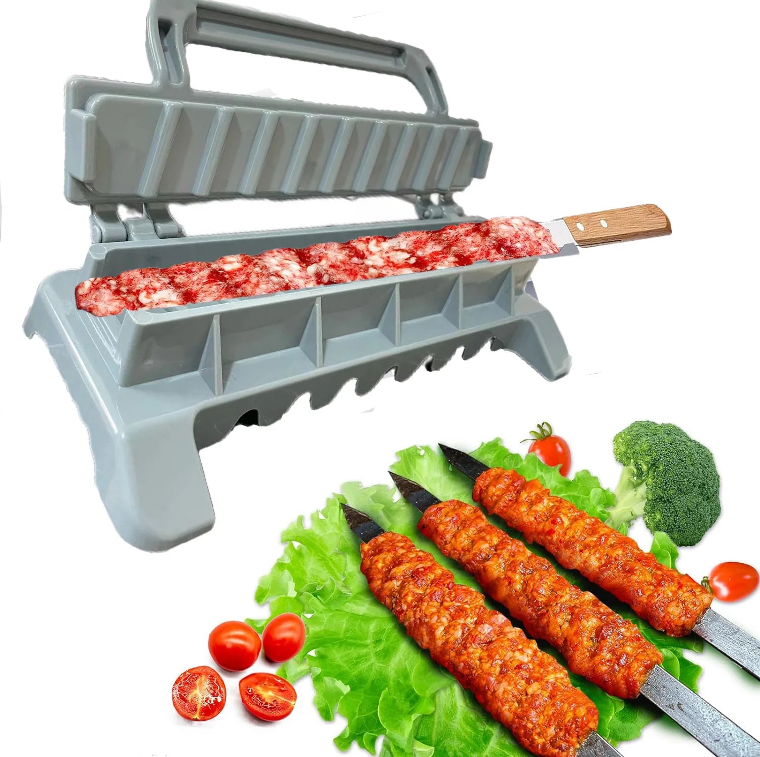 Reusable Kebab Maker Tool for Easy BBQ Preparation - Smarsty