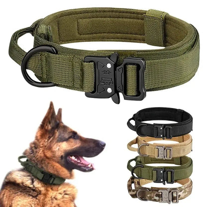 Tactical Nylon Dog Collar with Metal Buckle - Smarsty