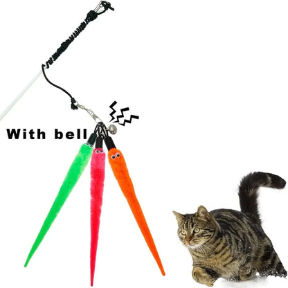 Interactive Cat Toy Wand Refills with Engaging Worms - Smarsty
