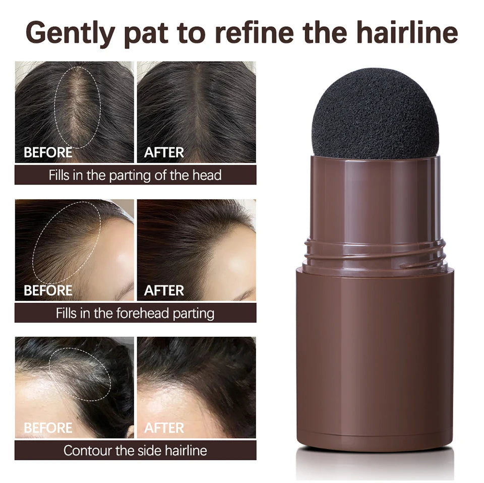 Hairline Shadow Powder Hair Waterproof Hairline Root Cover Up Natural Black Brown Eyebrow Contour Stick Repair Fill in Hair Tool - Smarsty