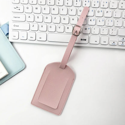 Personalize Initials Luggage Tag Custom Letters Men Women Suitcase Name Tag PU Airplane Labels Engrave Logo Travel Accessories - Smarsty