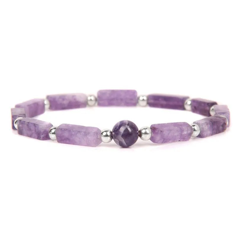 Amethyst Healing Bracelet Set for Weight Loss and Meditation - Smarsty