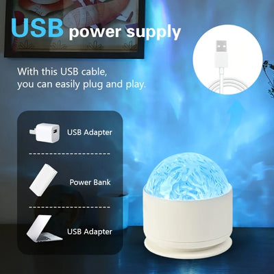 Northern Aurora LED Night Light Projector with Remote Control - Smarsty