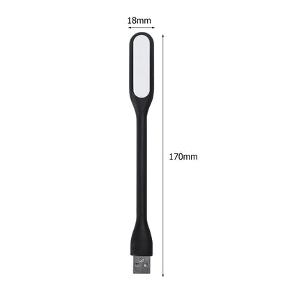 USB LED Light Book Light Flexible Portable Night Light Gooseneck USB Lamp Compatible for Power Bank Notebook Laptop