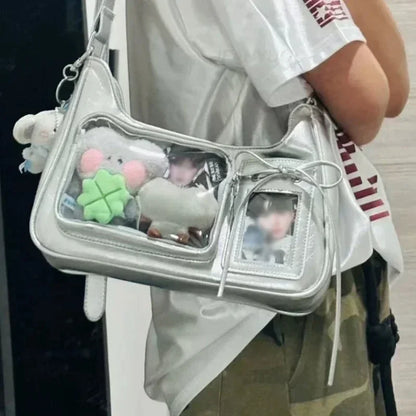 Y2K Harajuku Transparent Ita Bag Crossbody Purse For Women - Smarsty