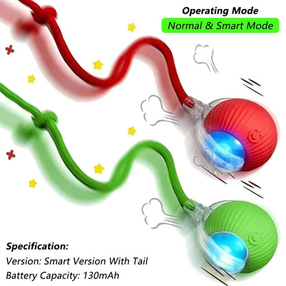 Interactive Cat Toy Ball With Rechargeable Tail - Smarsty