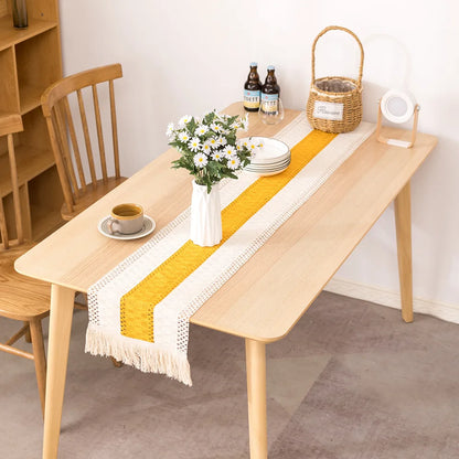 Cotton Linen Table Runner for Elegant Wedding Decor - Smarsty