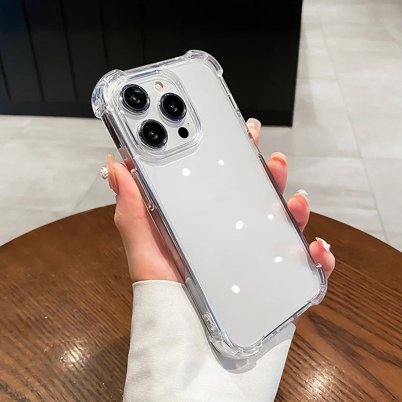 Shockproof Clear Silicone Case for iPhone - Smarsty