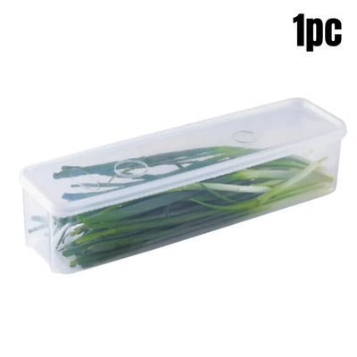 1/2/4Pcs Refrigerator Storage Boxes With Lid Plastic Fresh Keeping Box Kitchen Scallions Cilantro Eggs Noodles Sealed Container by Smarsty