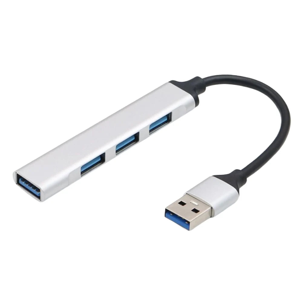 4-Port USB 3.0 Hub Adapter 5Gbps USB Data Hub USB C To USB Hub Multiple USB 3.0 Hub USB Port Expander for Laptop and PC