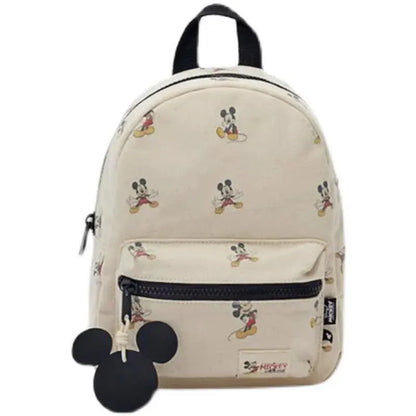 Mickey Mouse Canvas Backpack Large Capacity School Bag - Smarsty