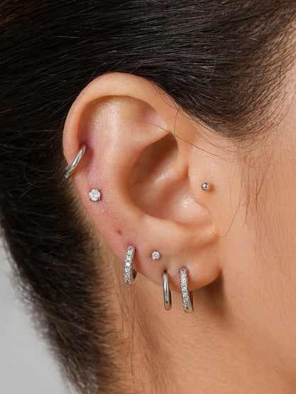 Small Gold Hoop Earrings Set 18K Plated Hypoallergenic - Smarsty