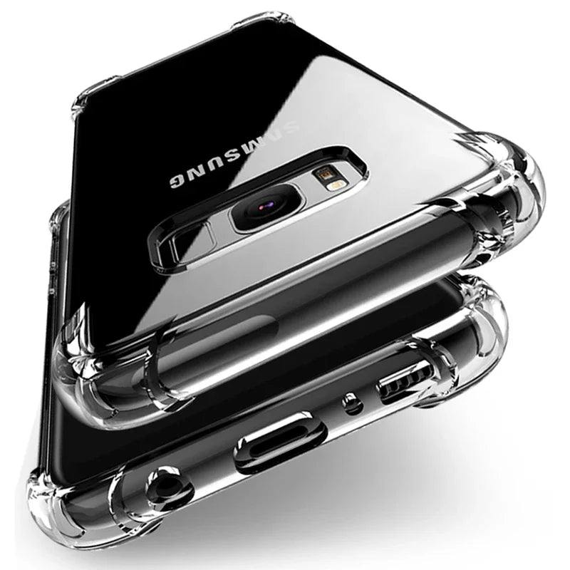Transparent Silicone Case For Galaxy Phones Soft Shockproof - Smarsty