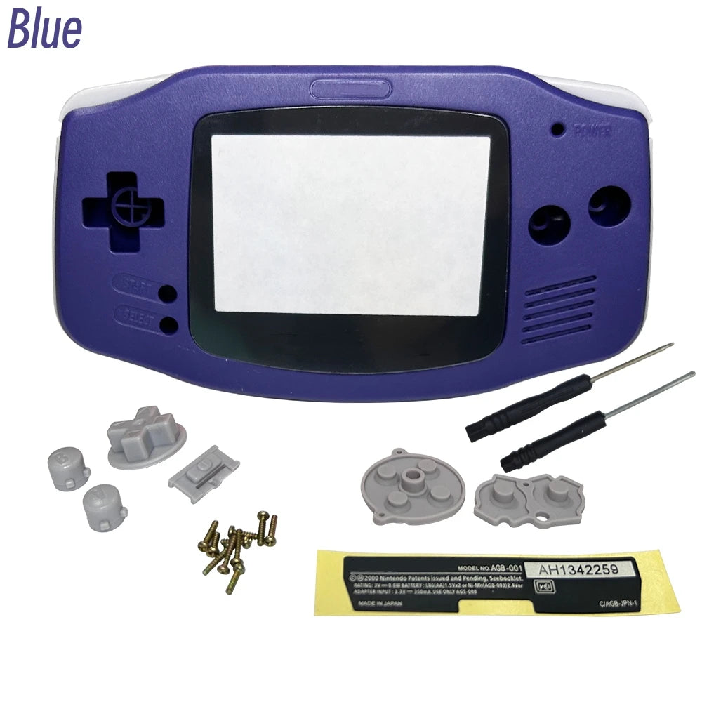 GBA Console Replacement Shell Case With Screen Lens - Smarsty