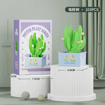 Bouquet Flower Mini Diy Building Block Toys for Children Bricks Blocks for Adults Constructor Micro Bricks Construction Set Gift