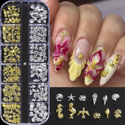 3D Sea Theme Nail Art Charms for Summer DIY - Smarsty