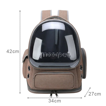 Transparent Cat Carrier Backpack for Outdoor Travel - Smarsty