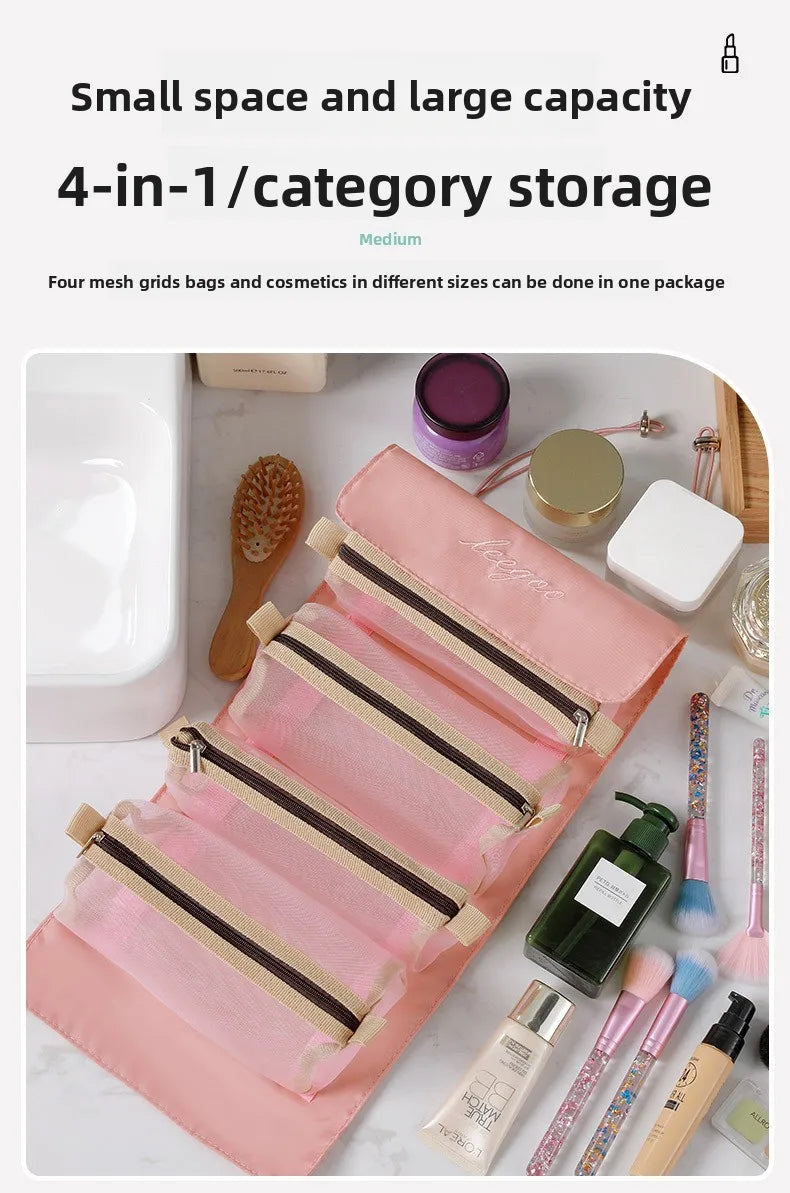 Transparent Cosmetic Bag Travel Organizer For On The Go - Smarsty