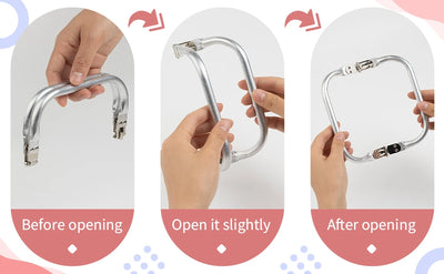 DIY Metal Purse Frame Handle Kiss Clasp Lock For Bag Sewing Craft Tailor Accessories Bag Frame For Purse Backpack Bags Parts - Smarsty