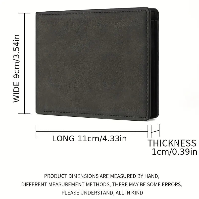 2025 New Wallet Men Short Dollar Clip Zipper Simple Soft Leather Lightweight - Smarsty
