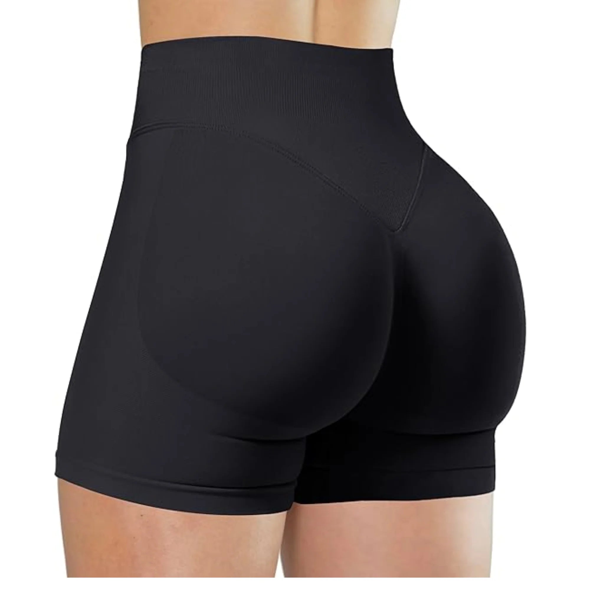 Summer High Waisted Yoga Shorts Fashionable and Sexy Running Fitness Pants Solid Color Yoga Leggings Customizable labels - Smarsty