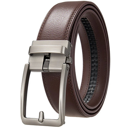 Luxury Genuine Leather Click Belt for Men Automatic Buckle - Smarsty