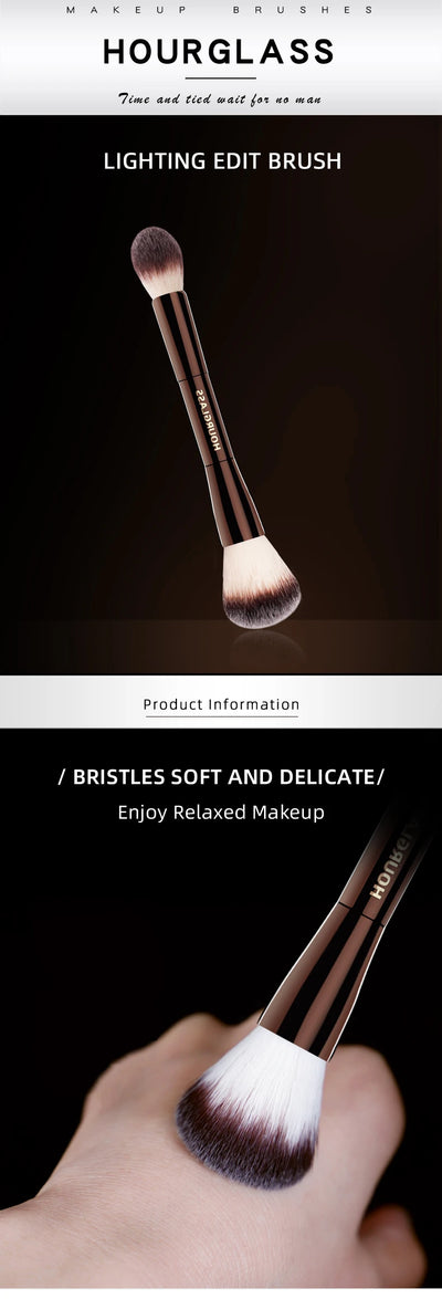 Hourglass No 17 Double Head Makeup Brush for Highlighting - Smarsty