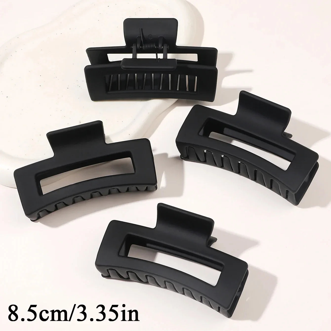 4 Piece Claw Clips Women Nonslip Fashion Set Coffee Black - Smarsty