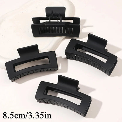 4 Piece Claw Clips Women Nonslip Fashion Set Coffee Black - Smarsty