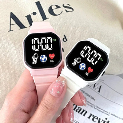 Kids Waterproof Sport Digital Watch with Silicone Strap - Smarsty