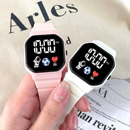Kids Waterproof Sport Digital Watch with Silicone Strap - Smarsty