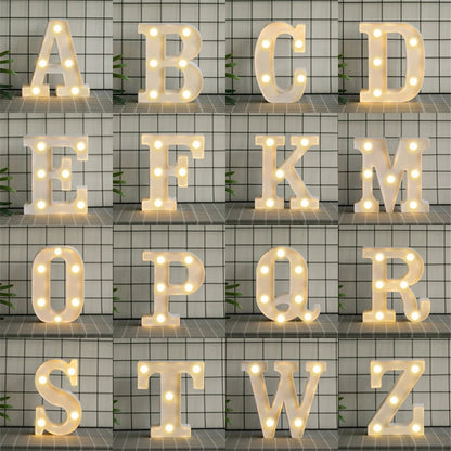 Luminous Alphabet LED Letter Night Light Decor - Smarsty