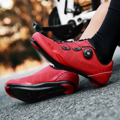 LiXingMing Cycling Shoes Road Bike Men Racing Contest Self-Locking Speed Bicycle Sneakers Women Spd Cleats Cycling Footwear by Smarsty