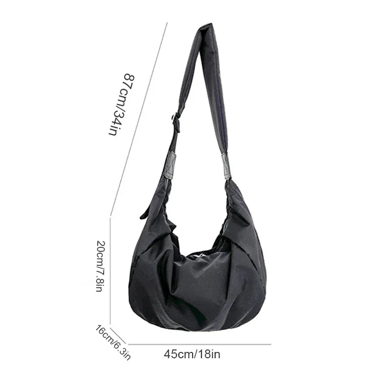 Nylon Womens Large Capacity Shoulder Bag Crossbody - Smarsty