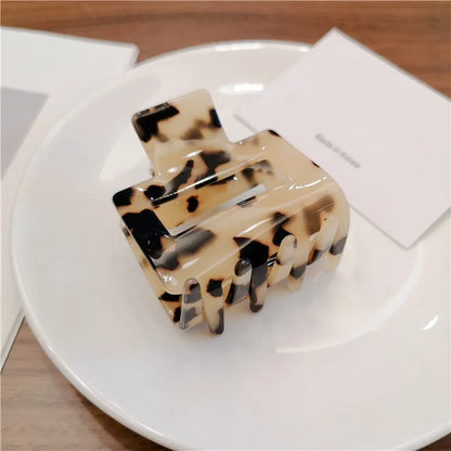 Acetate Leopard Hair Claw Clip Large Geometric Hold - Smarsty