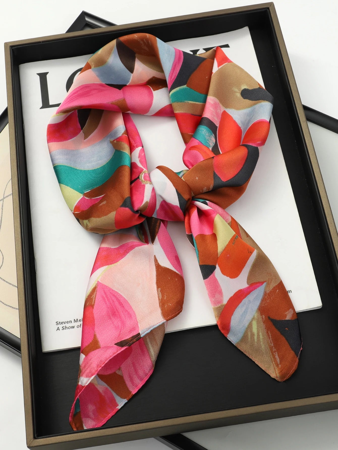 Silk Square Scarf for Women Sun Protection Luxury Shawl - Smarsty