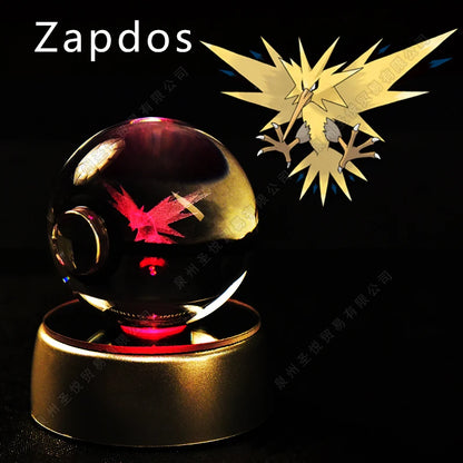3D Pokemon Crystal Ball Night Light Lamp - Smarsty