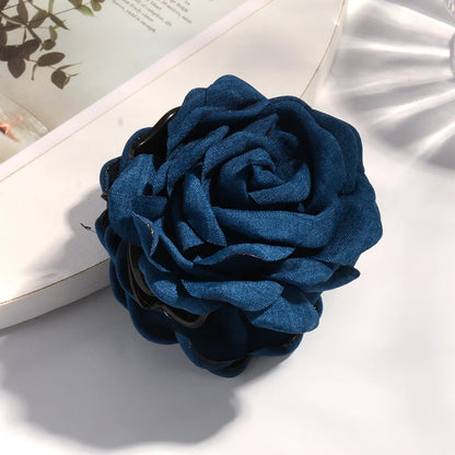 16 Color Rose Flower Hair Claw Clips Medium Secure Grip - Smarsty